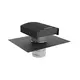 Econox CTM ventilationshuv Ø 160 mm aluminium antracit med täckstycke