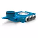 Vent-Axia Uniflexplus kompositfördelare 9 x Ø 69 mm med vertikal tapp Ø 125 mm