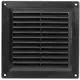 Fyrkantigt ventilationsgaller 150x150 mm , svart - VR1515M