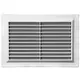 Rektangulärt ventilationsgaller med galler 250x170, vit  - VR2517