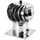 Vinddriven takfläkt Cowl 250 mm RVS inklusive takplåt – 180 m3/h