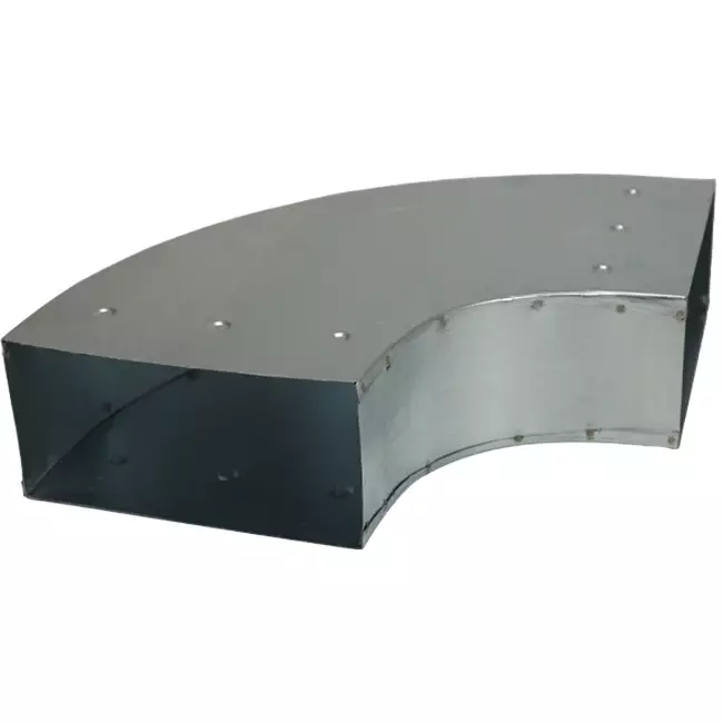 Böj 90 grader 170x80 mm horisontellt för kanalisation