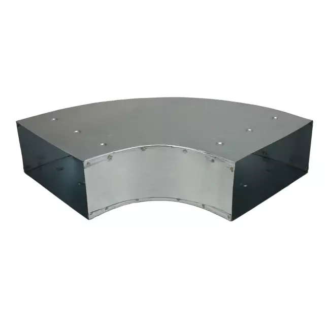 Böj 90 grader 170x80 mm horisontellt för kanalisation