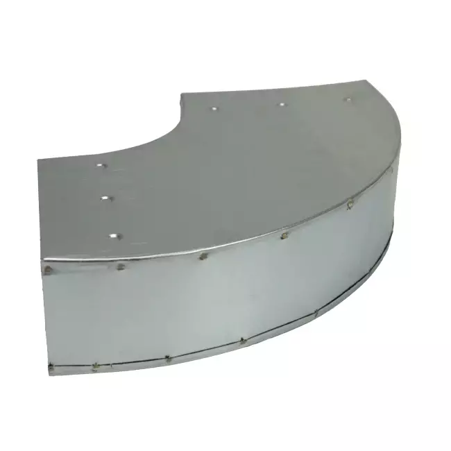 Böj 90 grader 170x80 mm horisontellt för kanalisation