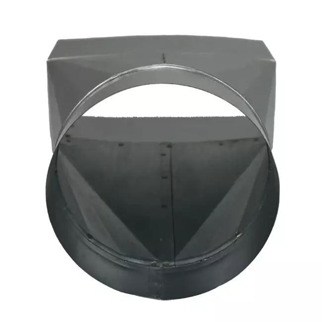Adapter 170x80 mm till diameter 150 mm för kanalisation
