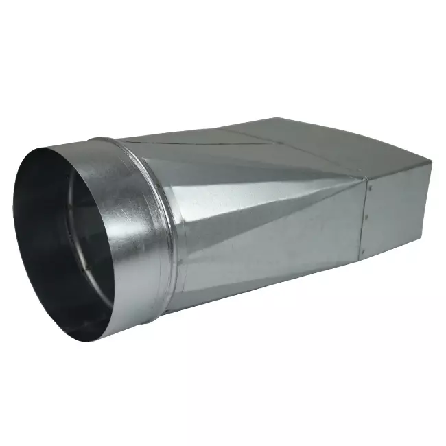 Adapter 170x80 mm till diameter 150 mm för kanalisation