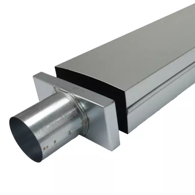 Lock 170x80 mm med anslutning diameter 80 mm för inloppskanal