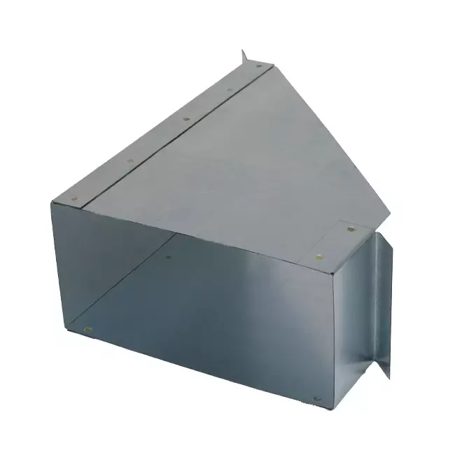 Sidoanslutning 170x80 mm 45 grader för rektangulär insugningskanal