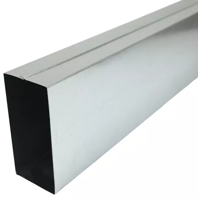 Galvaniserad ingjuten kanal 170x80 mm efter längd 1500 mm