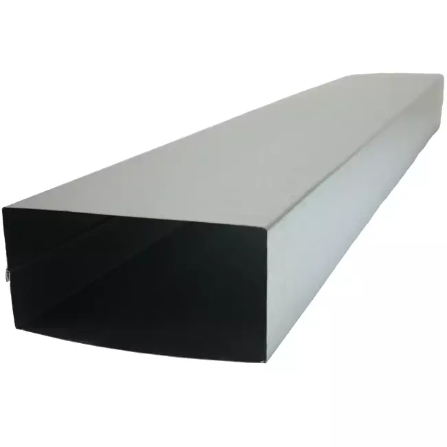Galvaniserad ingjuten kanal 170x80 mm efter längd 1500 mm