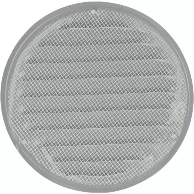 Runt ventilationsgaller av metall Ø 125 mm, grått - MR125P – RAL9006