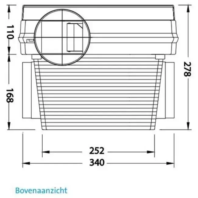 Orcon Compact 10RHP 320 m³/h + fuktsensor + RFT-styrning - perilexkontakt