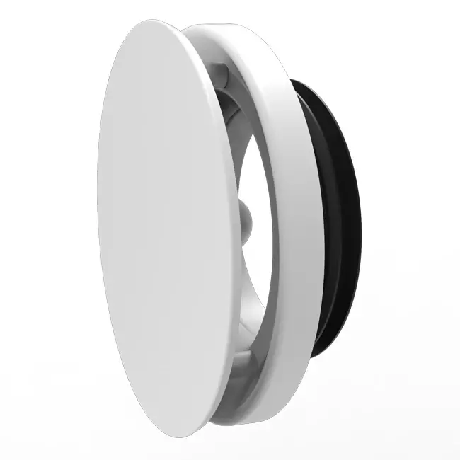 Vent-Axia Uniflexplus RV 100 mm justerbar till- och frånluftsventil - vit