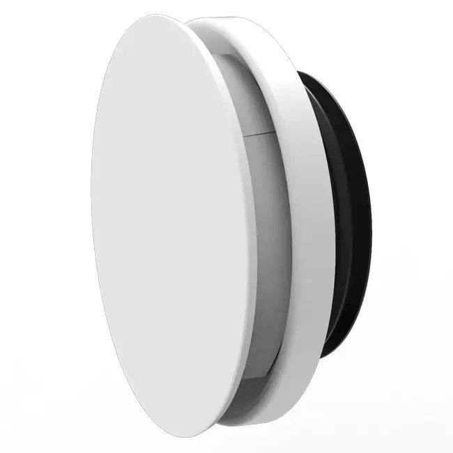 Vent-Axia Uniflexplus RV 100 mm justerbar till- och frånluftsventil - vit
