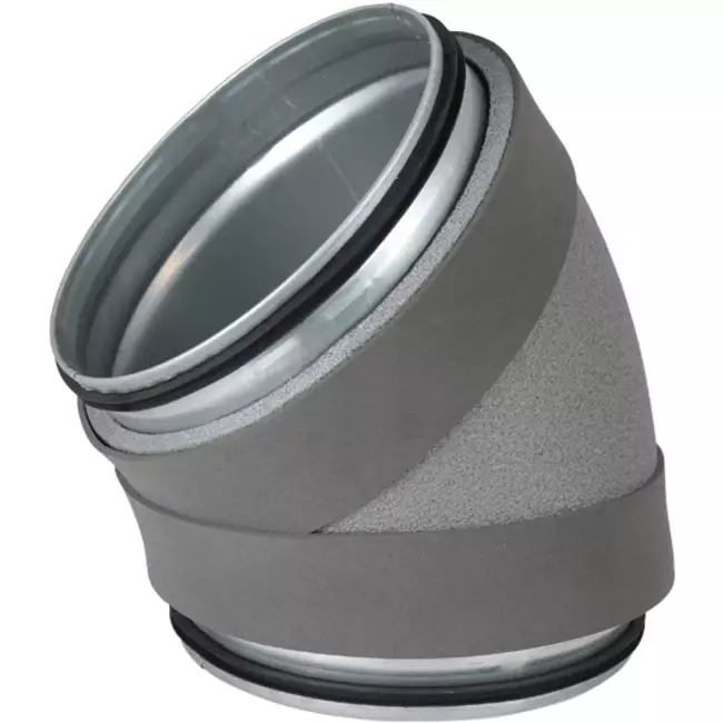 Thermoduct isolerad böj 45 grader diameter 200 mm