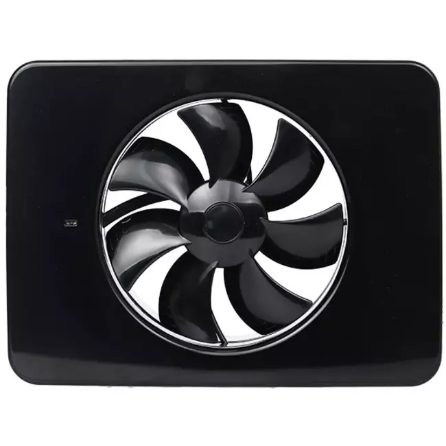 Vent-Axia Lo-Carbon iQ platte design badrumsfläkt SVART Ø 100 - 125 mm