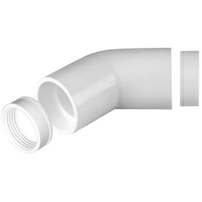 Plast 45° böj Ø 20mm