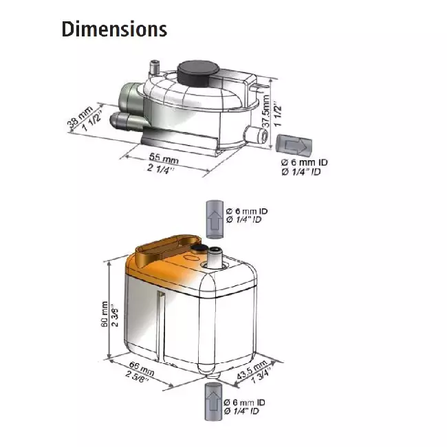 Sauermann Mini kondensatvattenpump 20l/h