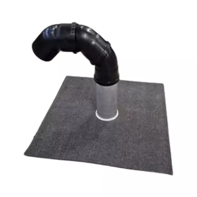 Takgenomföringssats Ø110 mm med bitumentak, 200 mm rör
