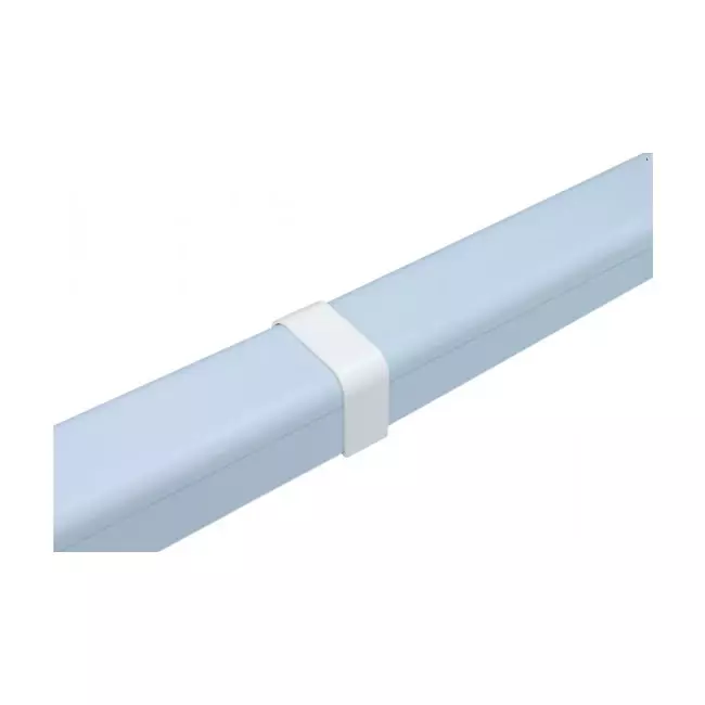 Climaplus luftkonditioneringskanal Anslutningskoppling 125x75mm RAL 9010 VIT