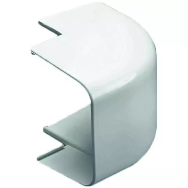 Climaplus luftkonditioneringskanal Vinkel ytterböj 125 x 75mm RAL 9010 VIT
