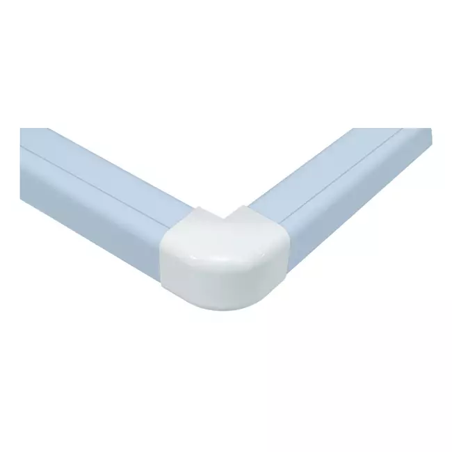 Climaplus luftkonditioneringskanal Vinkel ytterböj 125 x 75mm RAL 9010 VIT