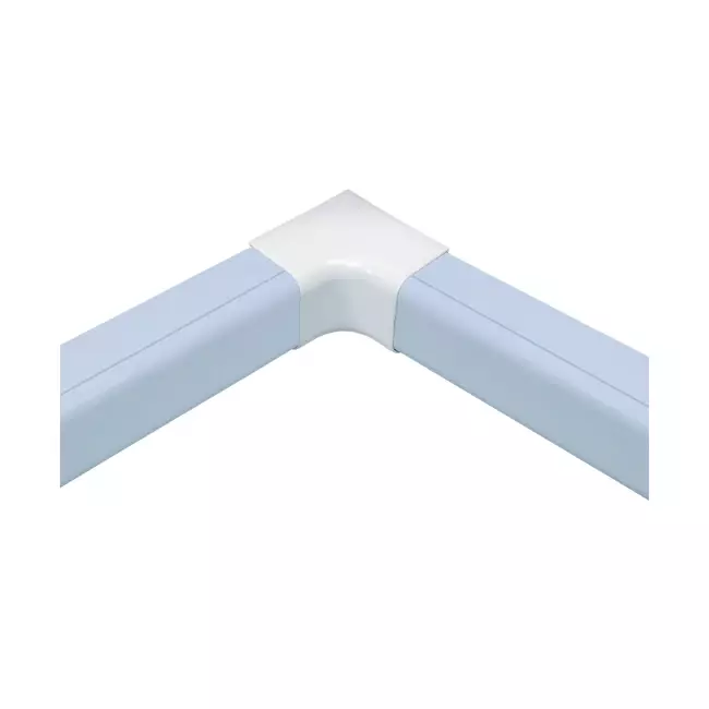 Climaplus luftkonditioneringskanal Vinklad inre böj 125 x 75mm RAL 9010 VIT
