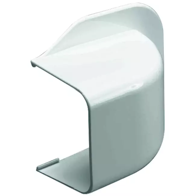 Climaplus luftkonditioneringskanal Vägglock 125x75mm RAL 9010 VIT