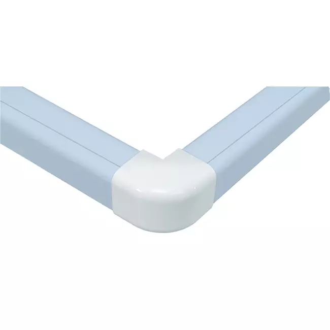 Climaplus luftkonditioneringskanal Utvändig böj 70x55mm RAL 9010 VIT