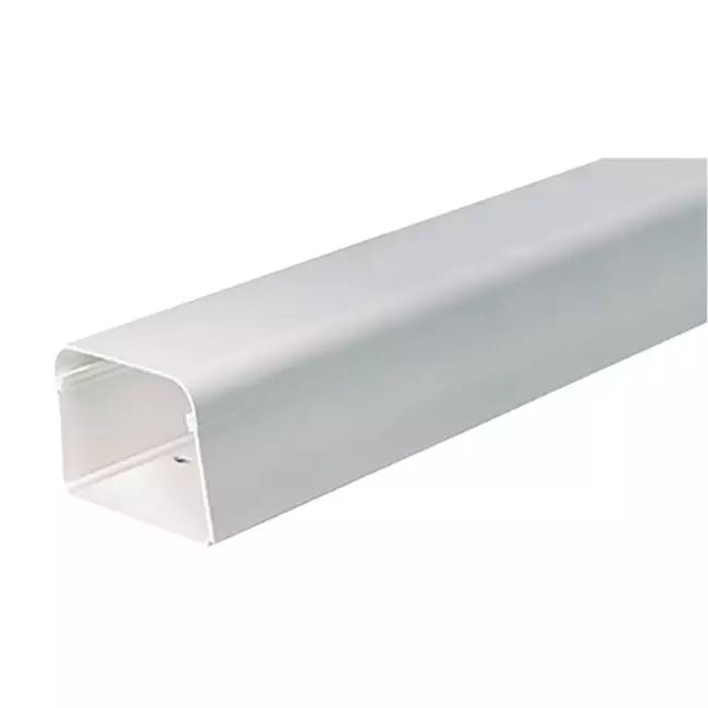 Climaplus luftkonditioneringskanal 1,5m kanal 70x55mm RAL 9010 VIT