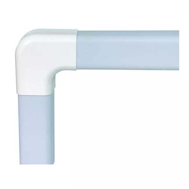 Climaplus luftkonditioneringskanal Platt 90x65mm RAL 9010 VIT