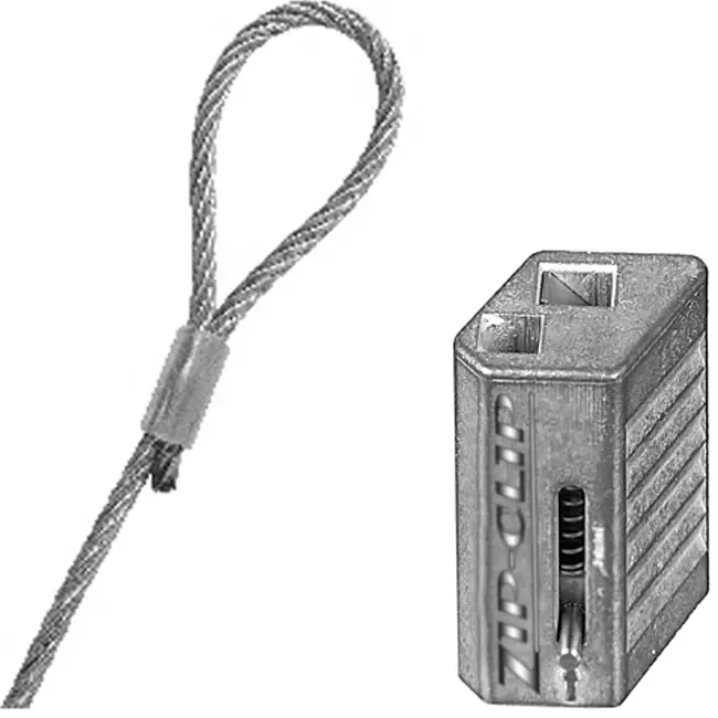 Zip Clip självlåsande upphängningskabel 3 meter 50KG