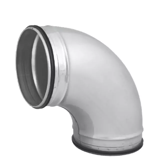 Rund spiralböj 90° Ø 125 mm till spiralrör