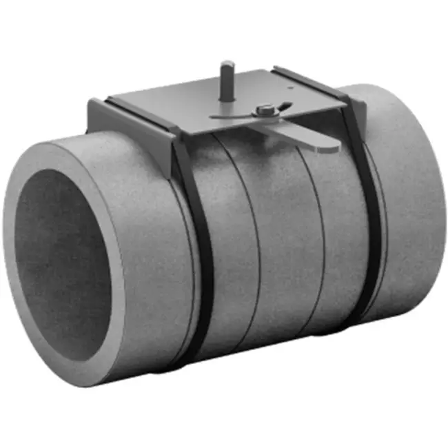 Isolerad reglerventil EPS diameter 125 mm