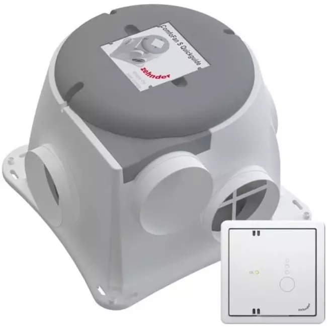 Zehnder ComfoFan Silent 460 m³/h + CO₂-sensor – jordad kontakt