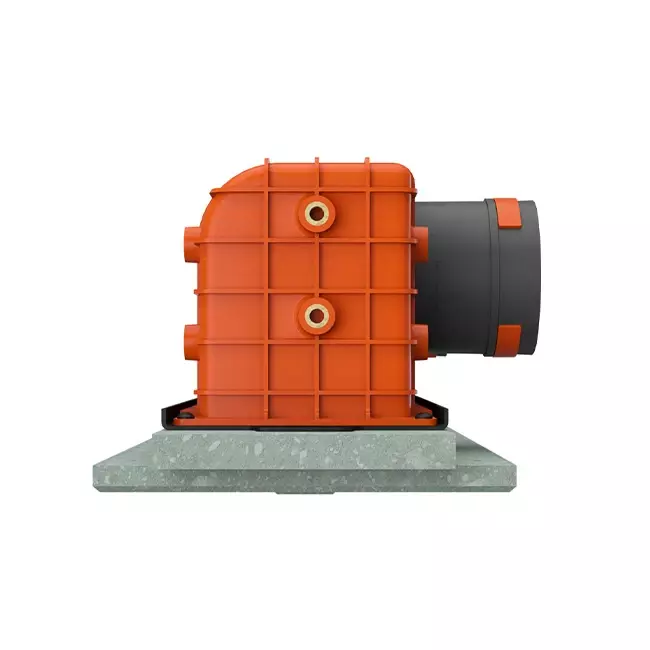 Ergovent putsbar ramlös linjär ventilationsgaller 1000 mm med anslutningsdiameter 75 mm – profil
