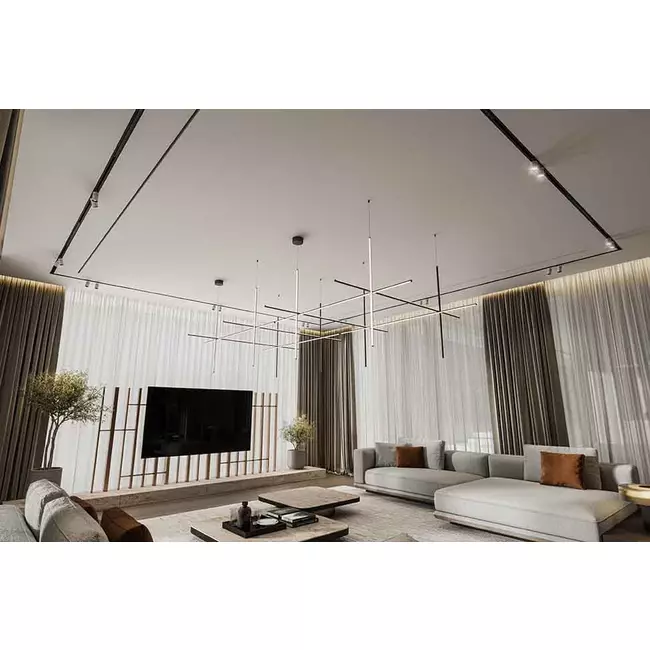 Ergovent ramlös spaltdiffusor 1050 mm med anslutningsdiameter 90 mm - modulär - 1 slits