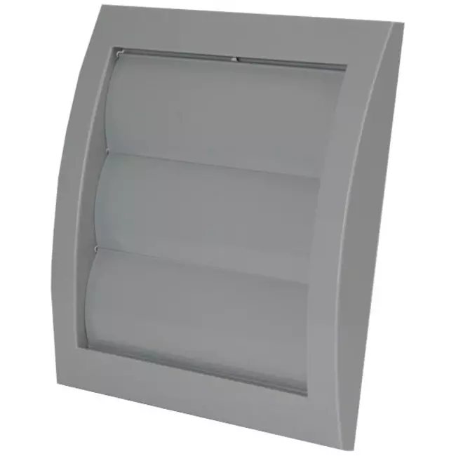 Lamellgaller för avlastning av ventilationsgaller 150x150 diameter: 100, grått - ND10ZP