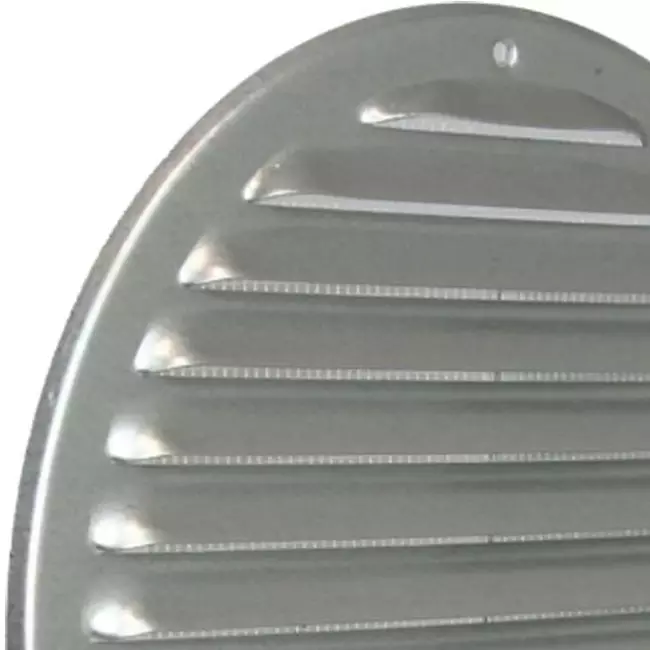 Ventilationsgaller i metall runt Ø 200 mm zink – MRZN