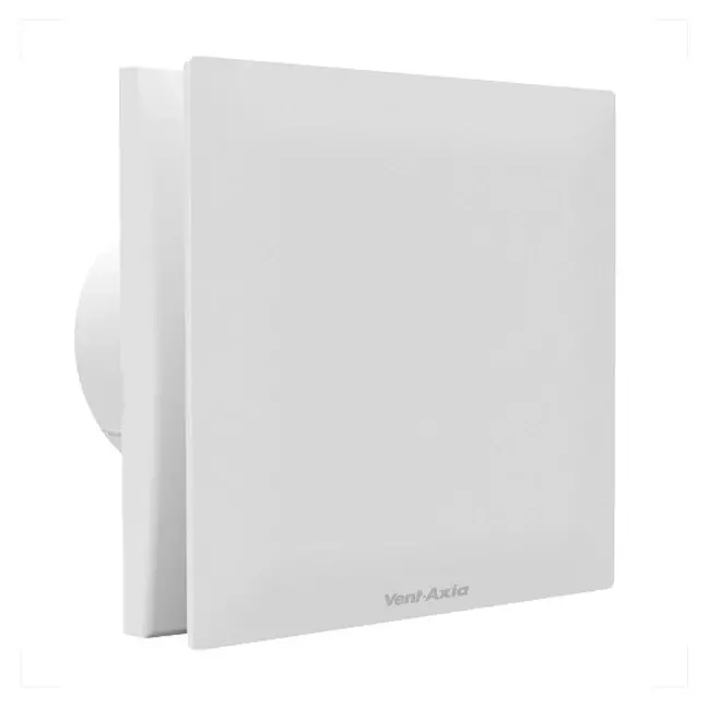 Tystgående badkamerventilator Mute Ø 100 mm - Timer och fuktsensor - Vent Axia Mute 100 HTN