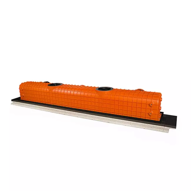Ergovent ramlös spaltdiffusor 1050 mm med anslutningsdiameter 75 mm - modulär - 1 slits