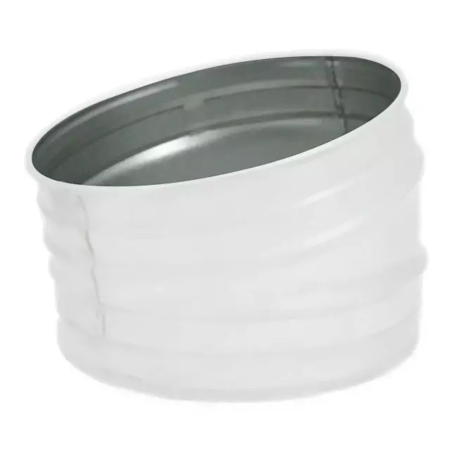 Spiralböj 100 mm 15 graden (sendzimirförzinkat) RAL9010