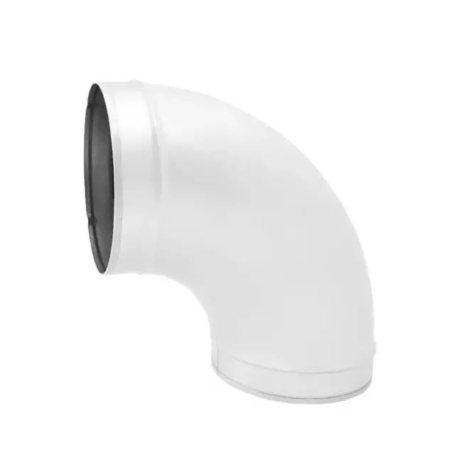 Spiralböj 180 mm 90 graden (sendzimirförzinkat) RAL9010