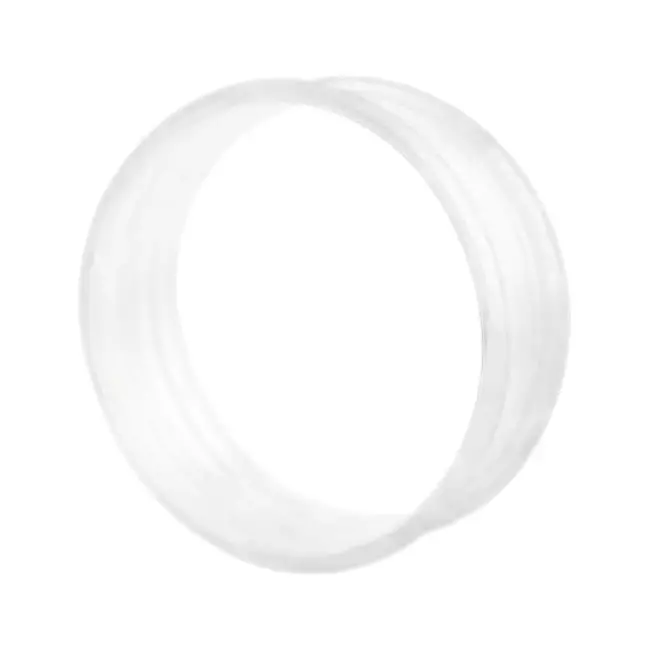 Spiralformat anslutningsstycke till rör 125 mm (sendzimirförzinkat) RAL9010