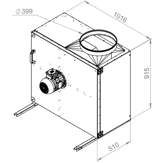 Boxfläkt rökgas F400 - MPS 500 D4 F4 30