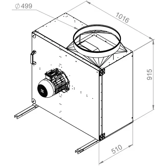 Boxfläkt rökgas F400 - MPS 560 D4 F4 30