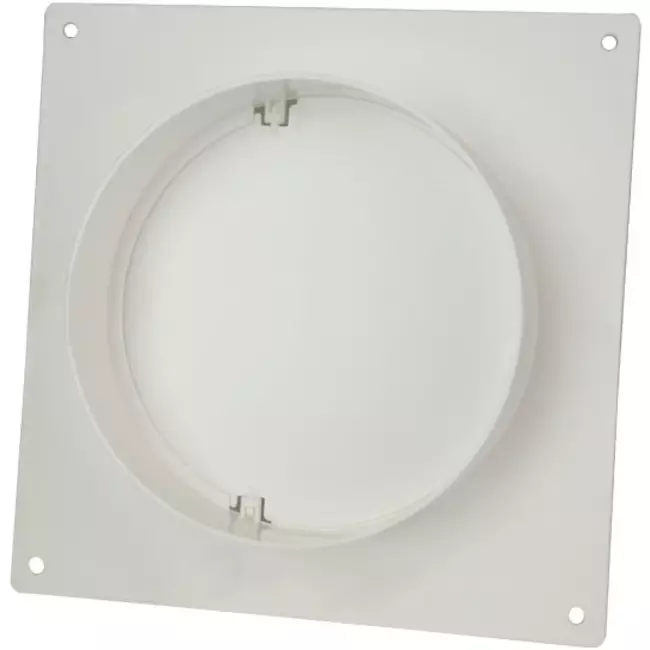 Rund väggplatta av plast med bakspjäll, diameter: 150 mm - AFV150