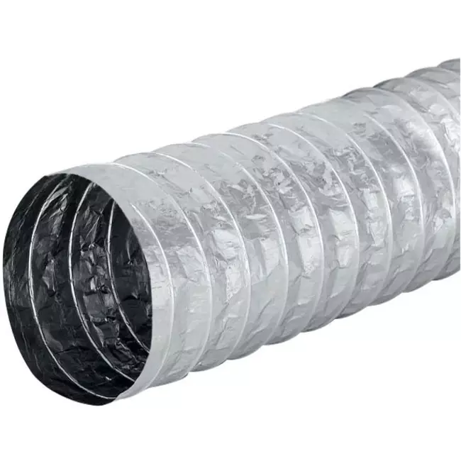 Aludec 125 mm oisolerad flexibel ventilationsslang - 10 m
