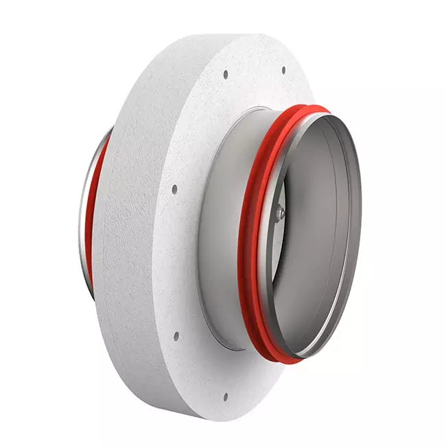 Brandspjäll rund kompakt 200 mm servomotor 24V - E-FDC DD M24 D200