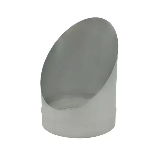 Rörgaller diameter 100 mm 45 grader (sendzimirförzinkat) RAL7035